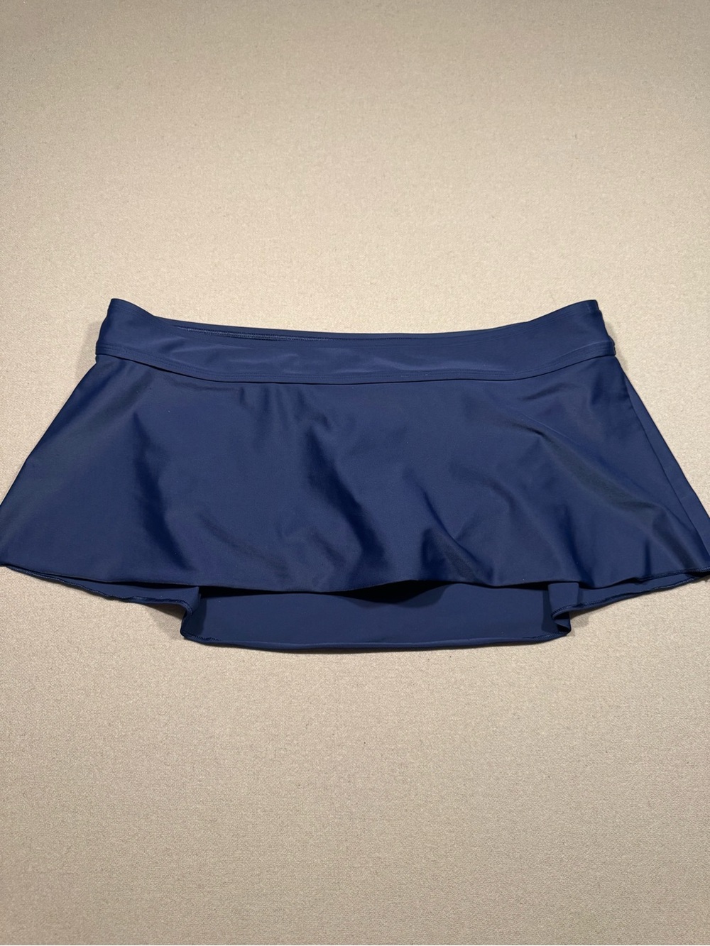 Navy Blue Swim Skirt with Flared Hem bride underneath xl women’s